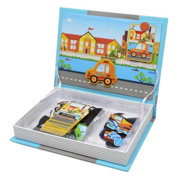 Carte magnetică puzzle MIJLOACE DE TRANSPORT - Magnetic Book traffic spell [4]