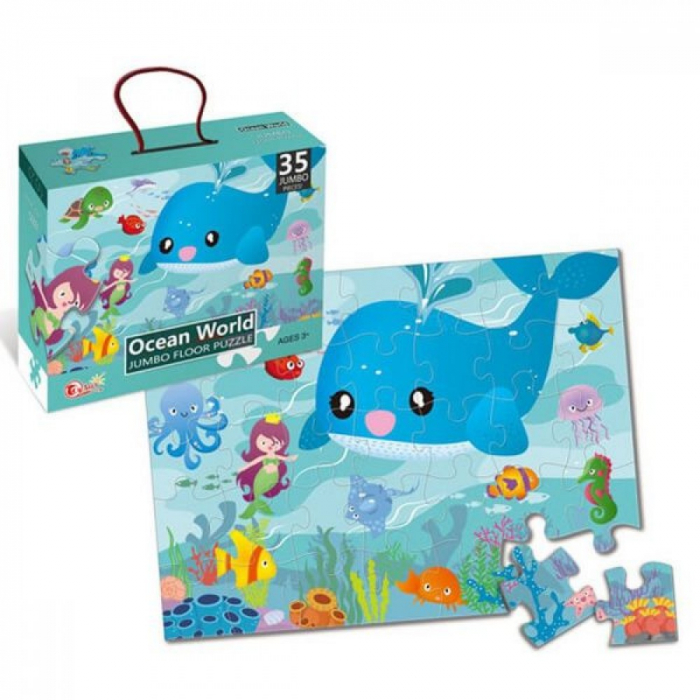 Puzzle de podea Jumbo 35 de piese LUMEA OCEANELOR [2]