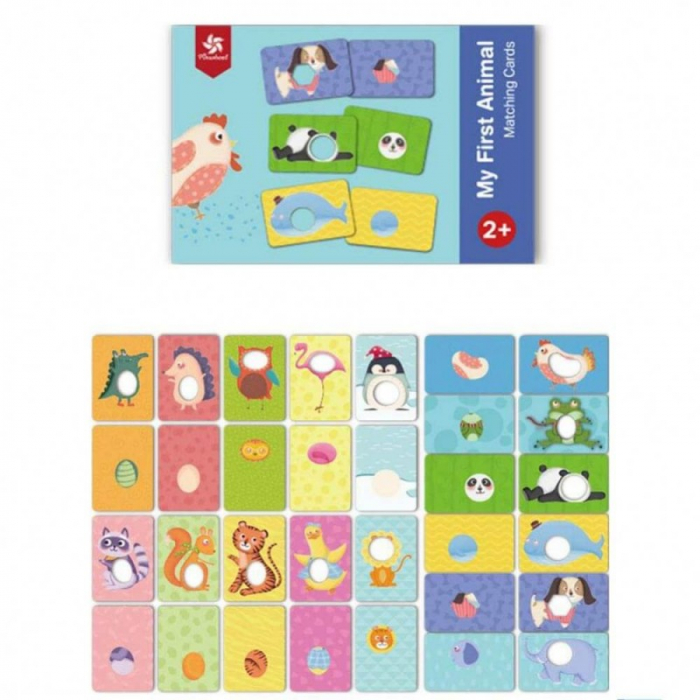 Carduri educative asociere imagini animale - MY FIRST ANIMAL MATCHING CARDS [2]