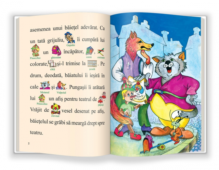 ÎNVĂŢ SĂ CITESC! NIVELUL 1 - Pinocchio [3]