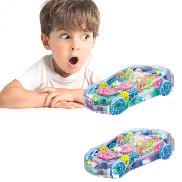MAŞINUŢĂ cu sunete şi lumini cu carcasă transparentă CONCEPT RACING CAR [4]