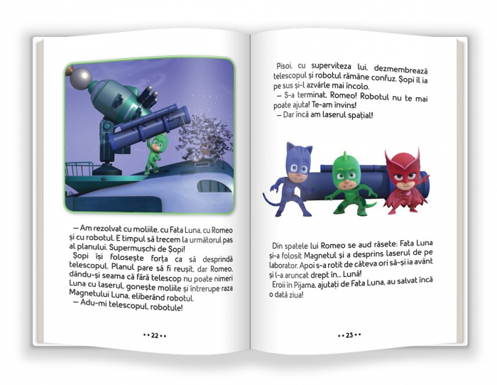 ÎNVĂȚ SĂ CITESC CU PJ MASKS NIVELUL 2 - Eroii în Pijama salvează luna [4]