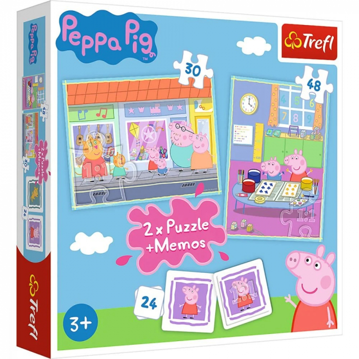 2 x Puzzle + Memos Peppa Pig [1]