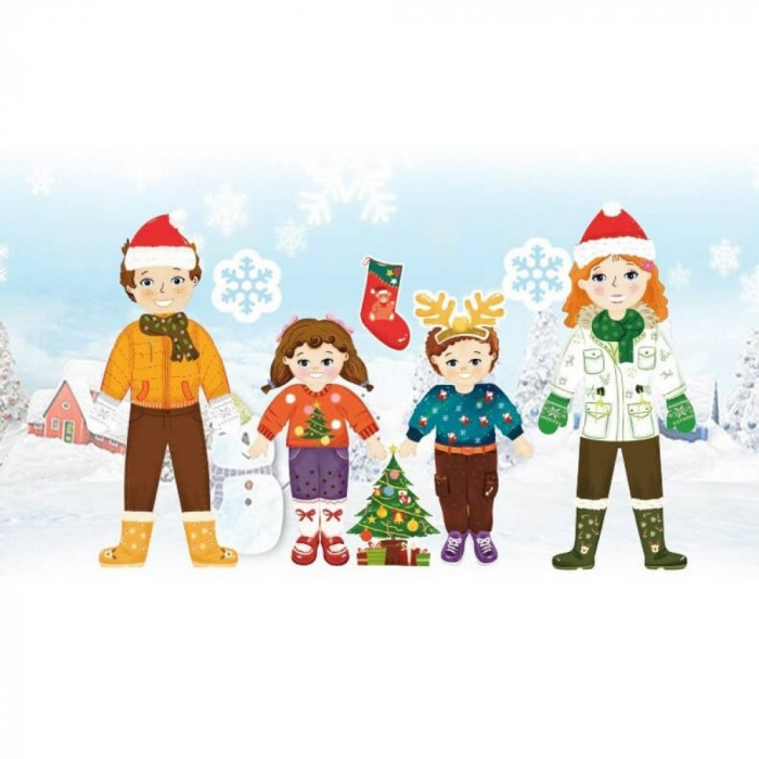 Set magnetic ÎMBRACĂ FAMILIA- Magnetic Dress-up Puzzle Family [3]