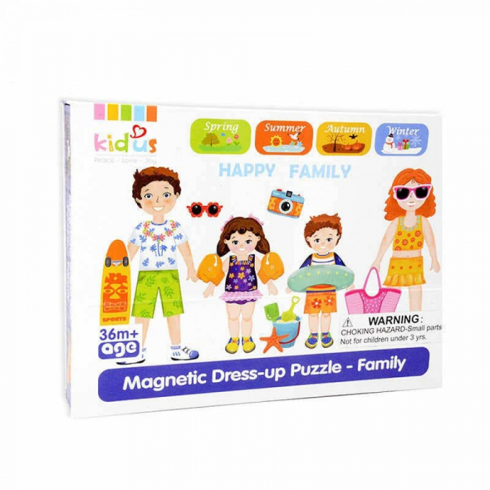 Set magnetic ÎMBRACĂ FAMILIA- Magnetic Dress-up Puzzle Family [5]