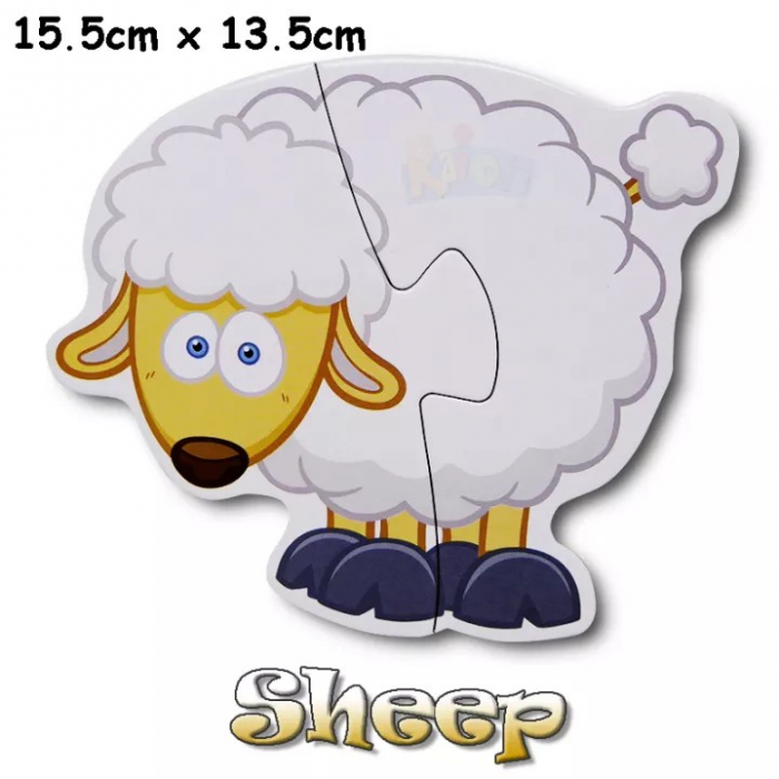 Set 6 puzzle piese mari ANIMALE DE LA FERMA- Farm Yard 6 in a box [2]