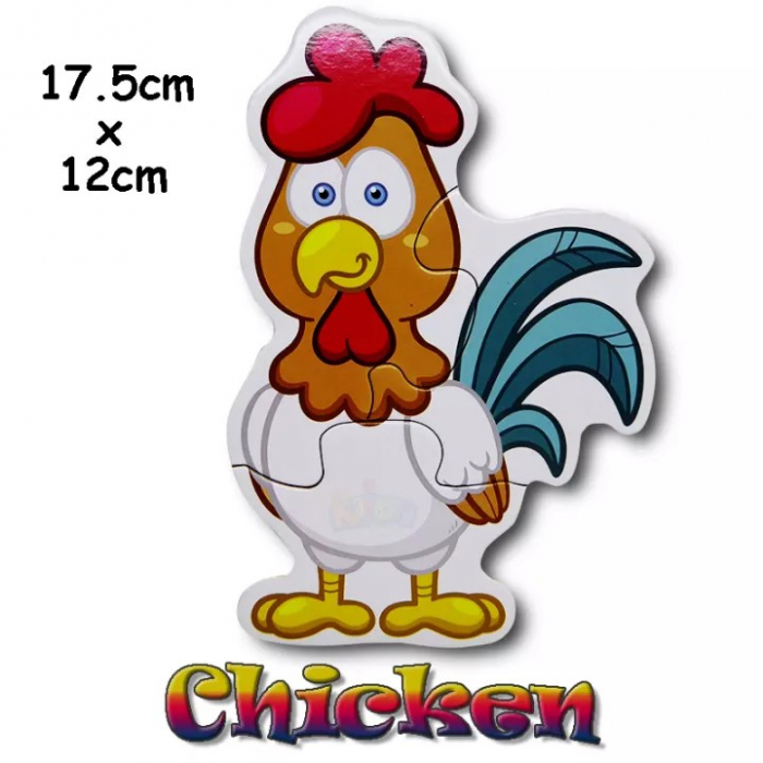 Set 6 puzzle piese mari ANIMALE DE LA FERMA- Farm Yard 6 in a box [3]