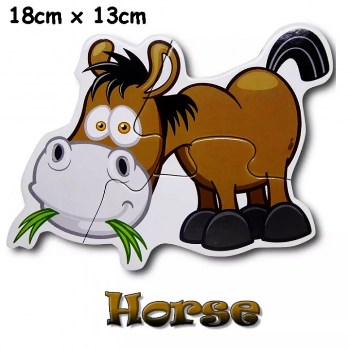Set 6 puzzle piese mari ANIMALE DE LA FERMA- Farm Yard 6 in a box [5]