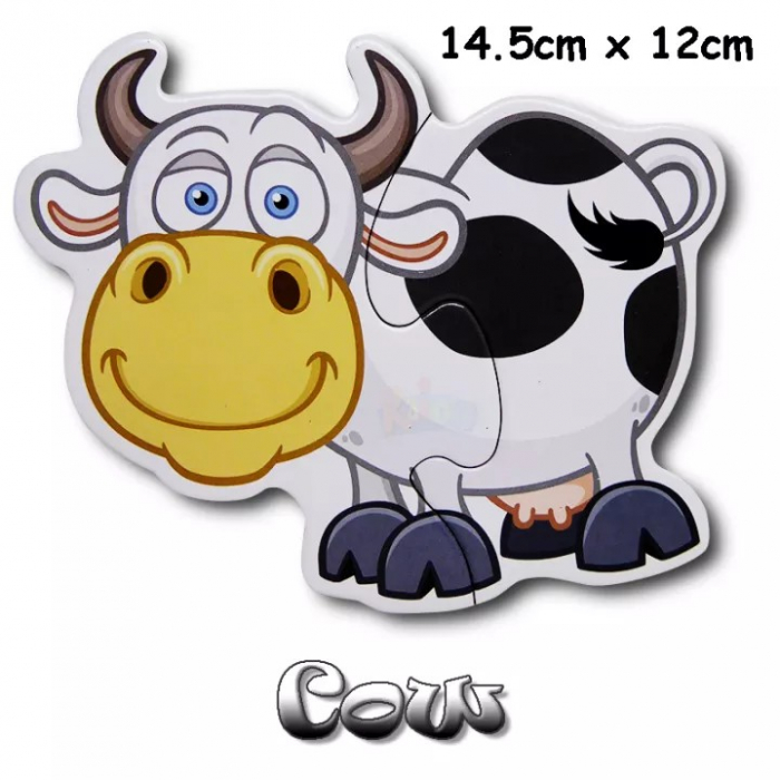 Set 6 puzzle piese mari ANIMALE DE LA FERMA- Farm Yard 6 in a box [6]