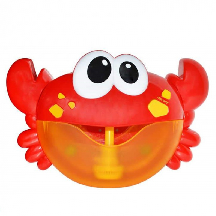 Jucărie de făcut baloane de săpun pentru baie cu sunete design crab roşu [2]