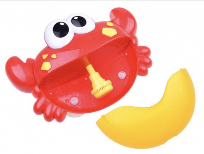 Jucărie de făcut baloane de săpun pentru baie cu sunete design crab roşu [5]