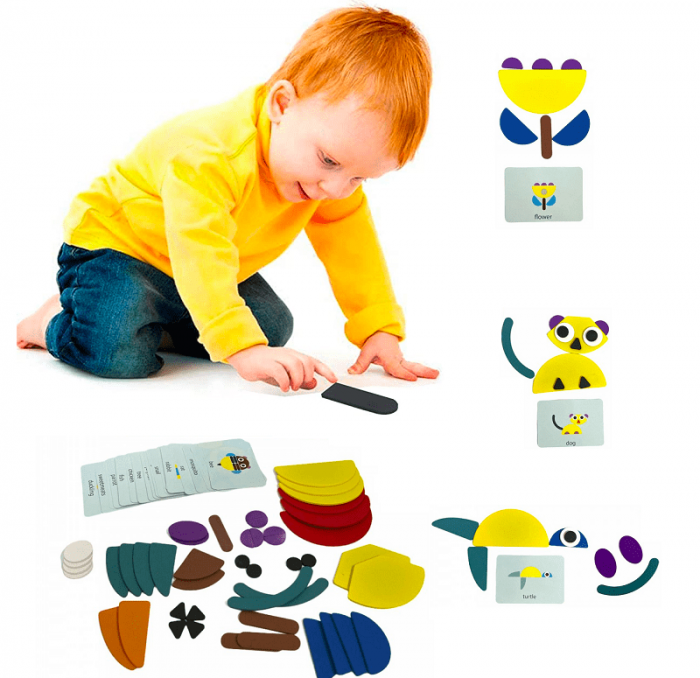 Puzzle creativ de tip tangram - Montessori creative puzzle [3]