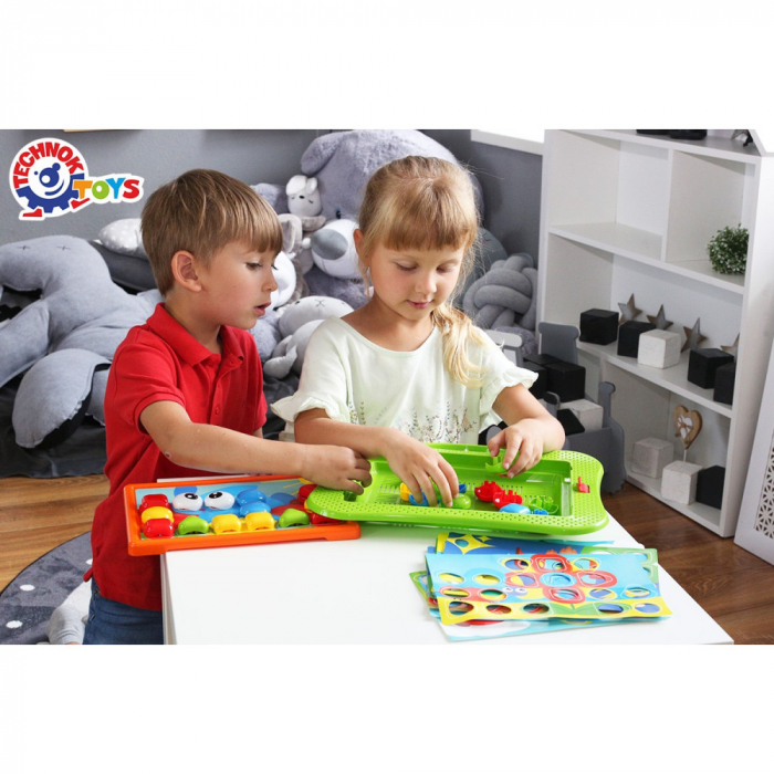 Joc creativ mozaic cu butoni Mosaic Technok [6]