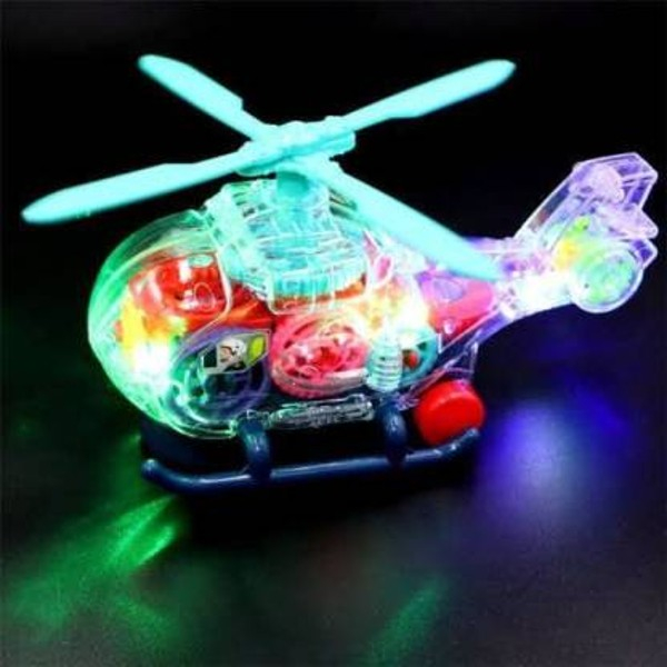 ELICOPTER cu sunete şi lumini cu carcasă transparentă GEAR ELECTRIC HELICOPTER [6]
