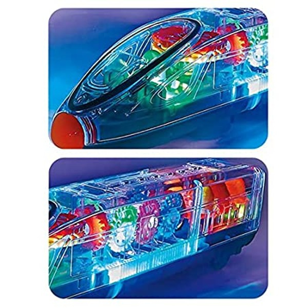 TREN cu sunete şi lumini cu carcasă transparentă TRANSPARENT GEAR LIGHT TRAIN [7]
