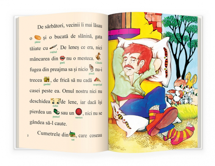 ÎNVĂŢ SĂ CITESC! NIVELUL 1. Povestea unui om leneș [2]