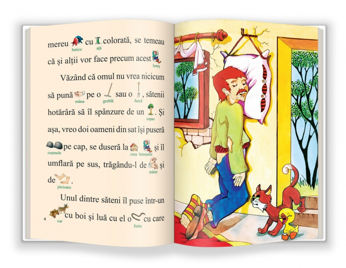 ÎNVĂŢ SĂ CITESC! NIVELUL 1. Povestea unui om leneș [3]