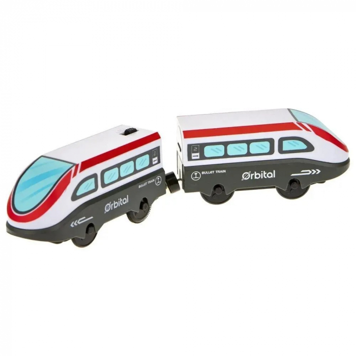 Set locomotiva electrica si vagon cu prindere magnetica Tren Orbital [2]