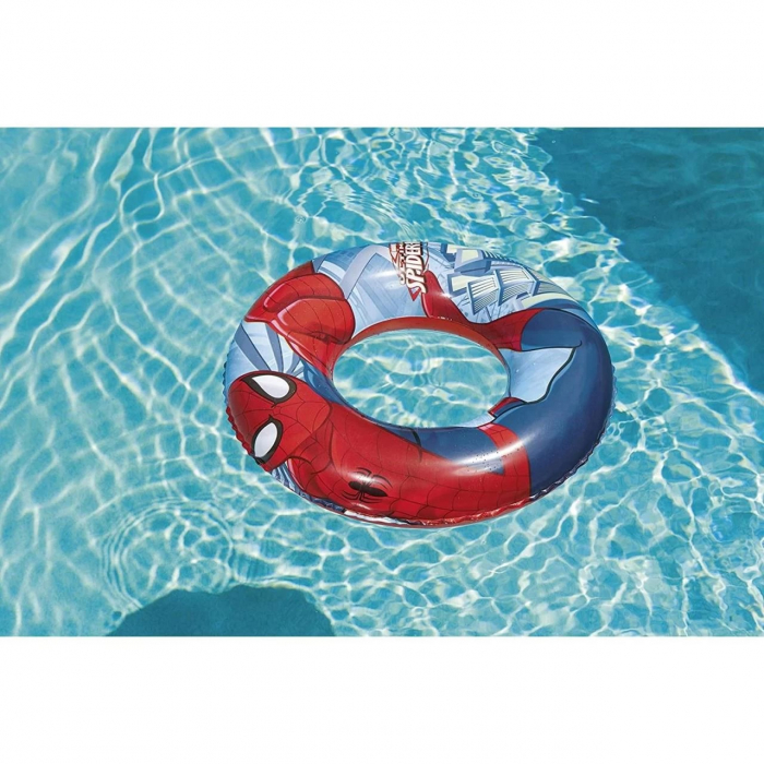 Colac inot pentru copii, gonflabil, model Spider man MARVEL, 56 cm, Bestway [3]