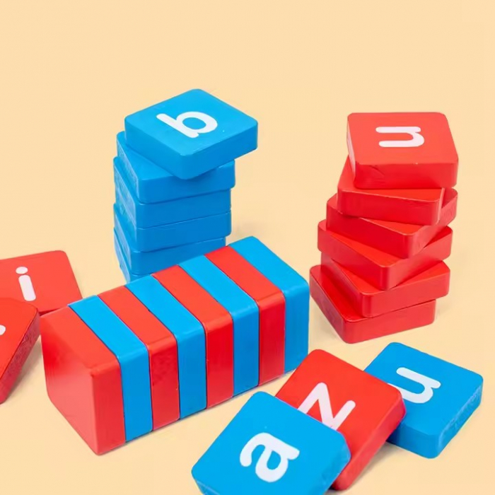Joc educativ din lemn - Învaţă literele si scrie cuvinte in limba engleza [5]