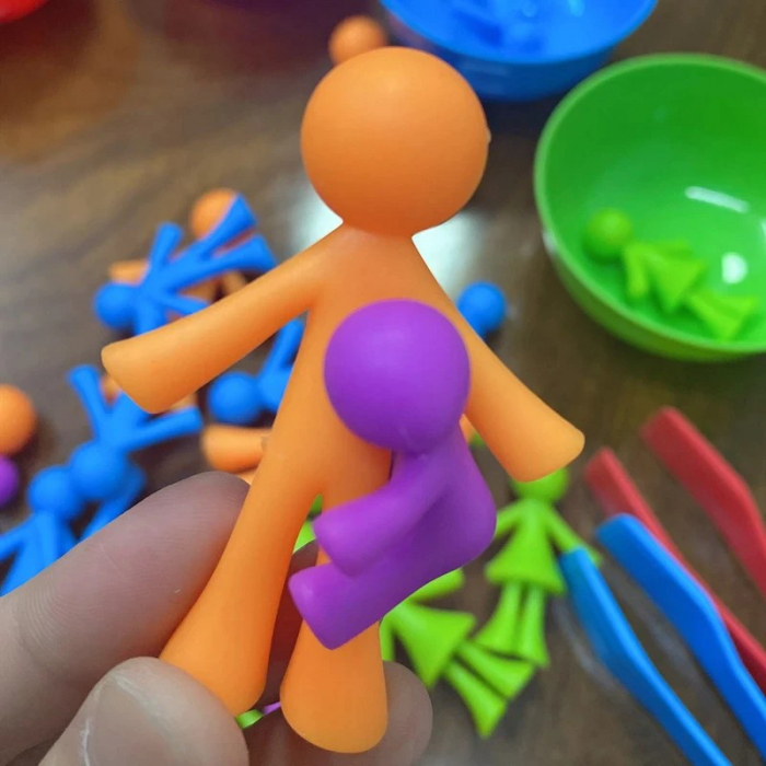 Joc sortare şi clasificare culori OMULEŢI FAMILIA [3]