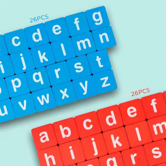 Joc educativ din lemn - Învaţă literele si scrie cuvinte in limba engleza [4]