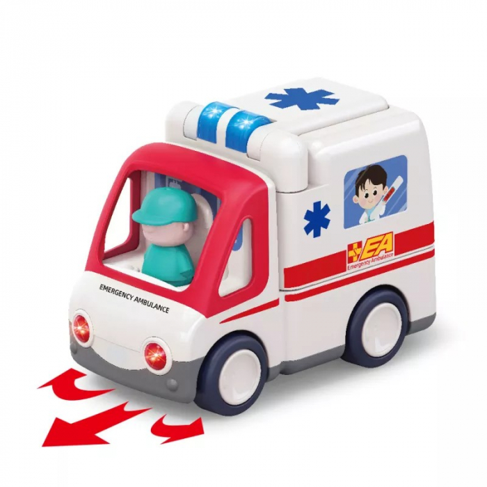 Ambulanța interactivă cu paramedic si pacient Hola Toy Ambulance [2]
