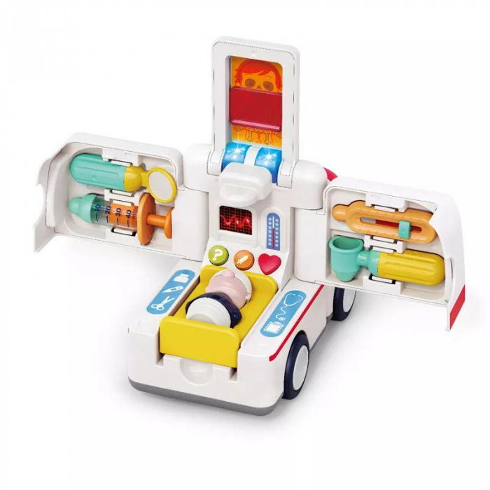 Ambulanța interactivă cu paramedic si pacient Hola Toy Ambulance [3]