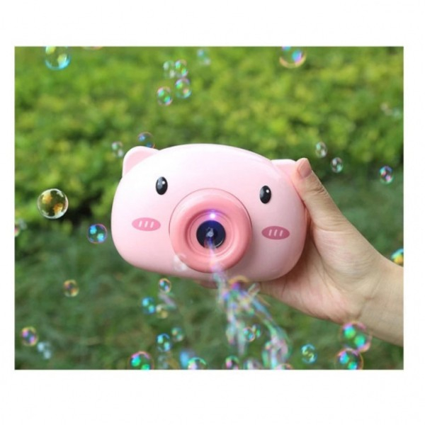 Aparat foto de jucărie de făcut baloane de săpun -design purceluș roz [3]