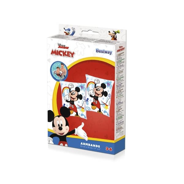 Aripioare inot gonflabile copii 3-6 ani Bestway, Mickey Mouse, 23 x 15 cm [4]
