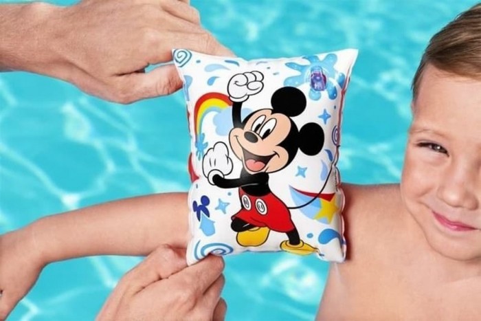 Aripioare inot gonflabile copii 3-6 ani Bestway, Mickey Mouse, 23 x 15 cm [3]