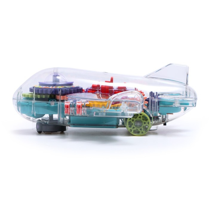 AVION cu sunete şi lumini cu carcasă transparentă HAPPY CHILDHOOD GEAR AIRLINER [3]