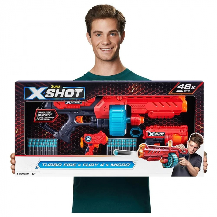 Blaster X-Shot Combo Pack Turbo Fire Fury, 48 proiectile [2]
