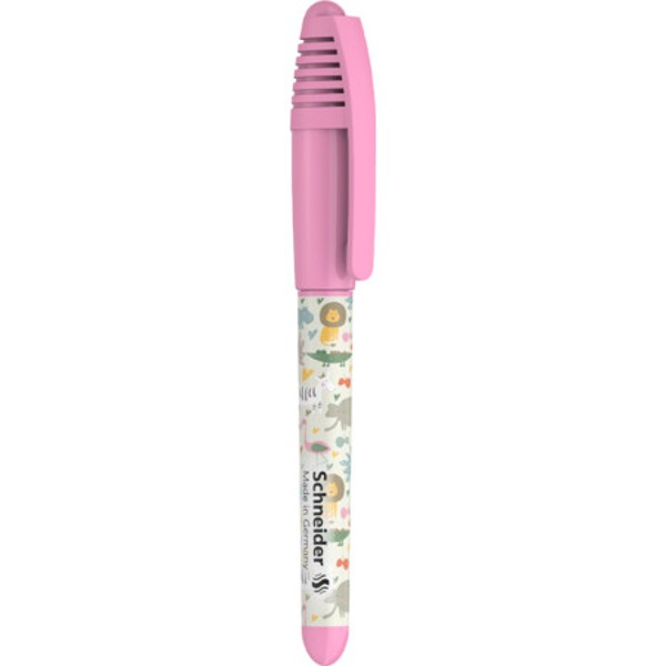 Blister stilou cu penita Schneider Zippi roz animale safari [2]