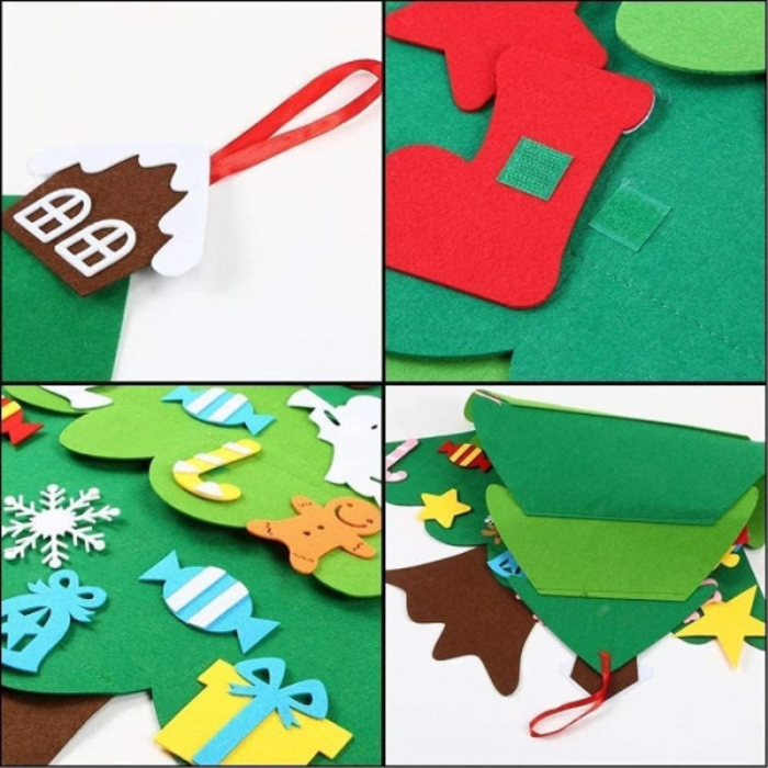 Bradut impodobit cu 40 de accesorii din fetru cu prindere velcro [4]