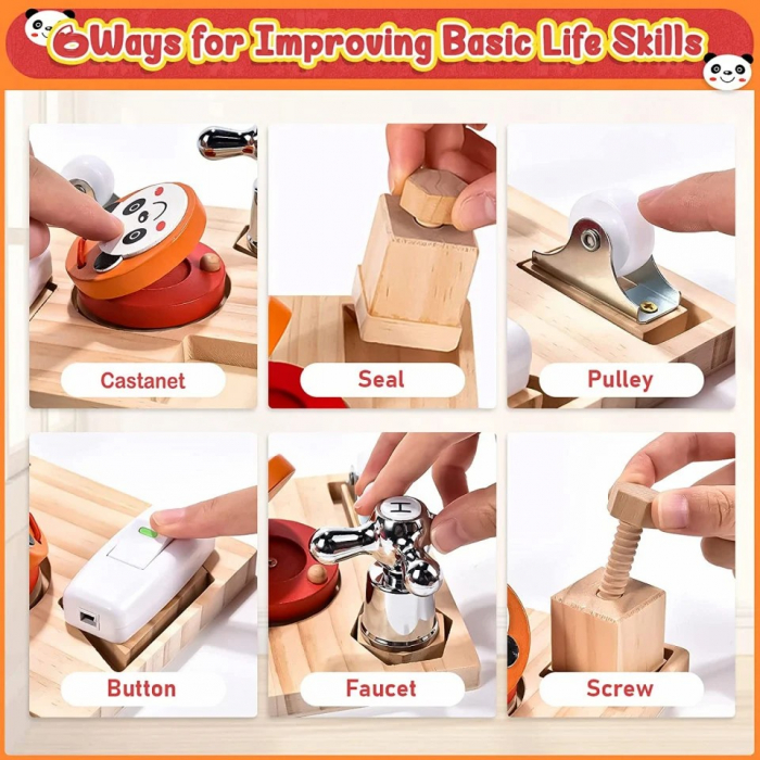 Busy board tip puzzle figuri geometrice [6]
