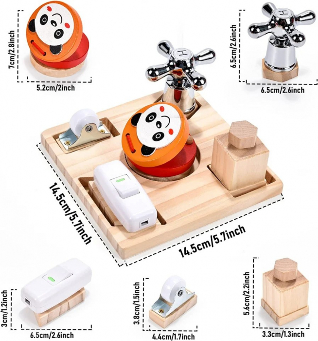 Busy board tip puzzle figuri geometrice [2]