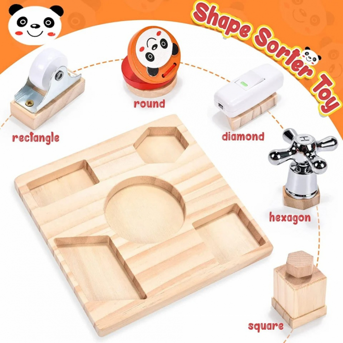 Busy board tip puzzle figuri geometrice [5]