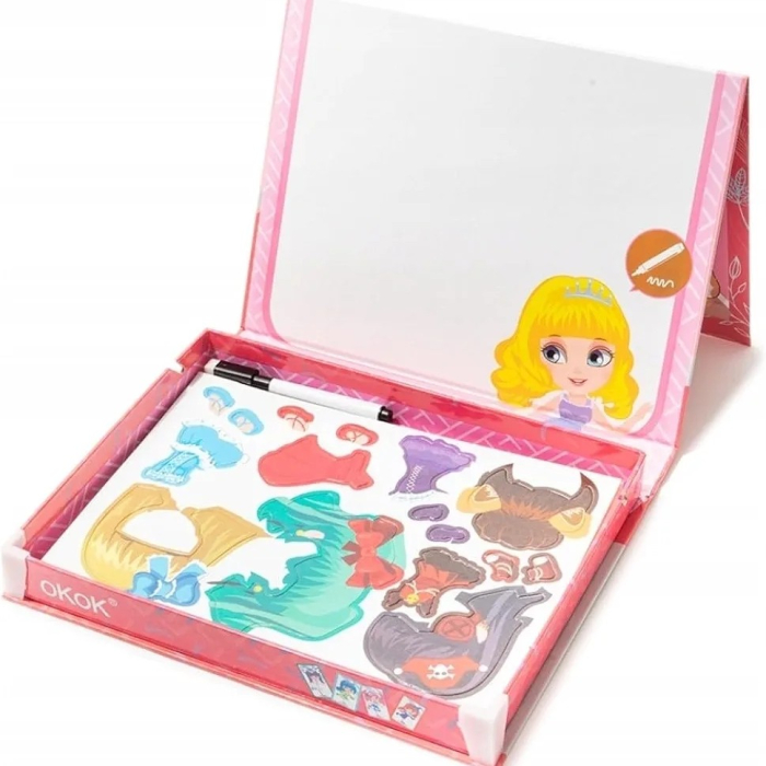 Carte magnetică puzzle Imbraca fetita Magnetic Girl dress up game [4]
