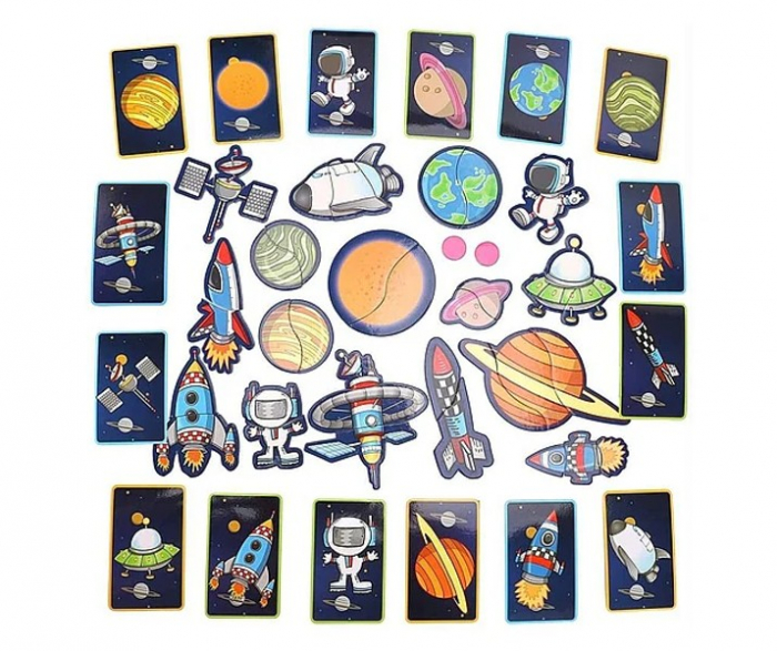 Carte magnetica tip puzzle Spatiul Cosmic - Magnetic space book [3]