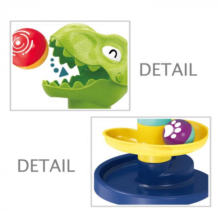 Circuit cu bile DINOZAUR 5 niveluri - Dino slider ball track toy [2]
