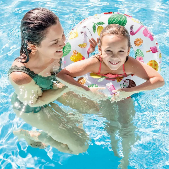 Colac gonflabil inot pentru copii 3-6 ani, 51 cm INTEX model fructe [2]