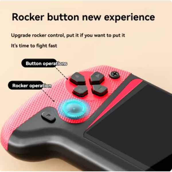 Consola de jocuri retro portabila ecran color, baterie reincarcabila cablu USB, conectare TV prin cablu AV, ecran 3,5 inch, 500 de jocuri [5]