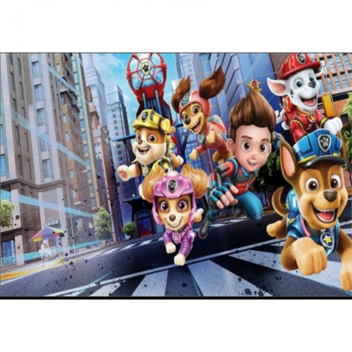 Covor moale antiderapant 120 x 180 cm model Patrula Catelusilor in misiune [3]