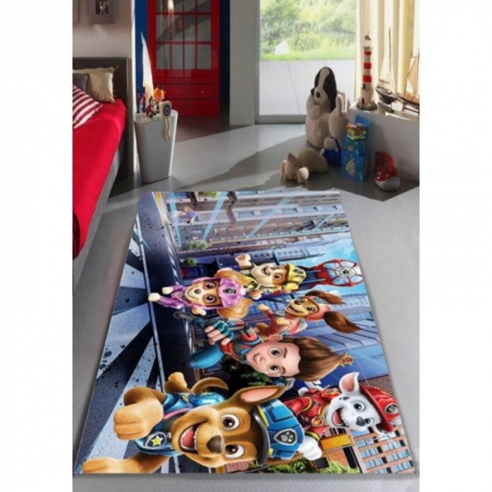 Covor moale antiderapant 120 x 180 cm model Patrula Catelusilor in misiune [2]