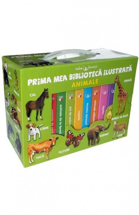 Cutie. Prima mea bibliotecă ilustrată. Animale. Bebe învață (8 cărticele) [1]