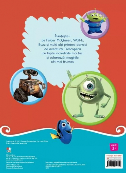 Disney. Pixar. Coloram aventurile prietenilor (contine 4 creioane cerate) [2]