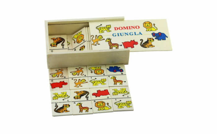 Domino din lemn ANIMALE DIN JUNGLĂ [2]