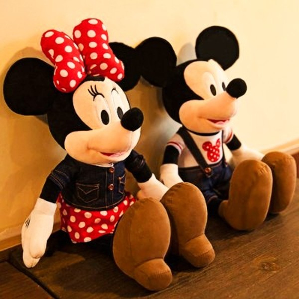 Figurină de pluş MINNIE MOUSE în jeans 46 cm [3]
