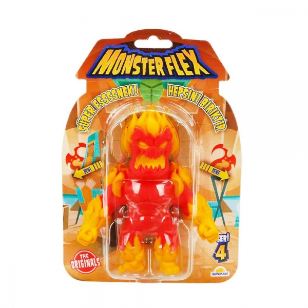 Figurina Monster Flex, Monstrulet care se intinde, S4, Fire Monster [3]